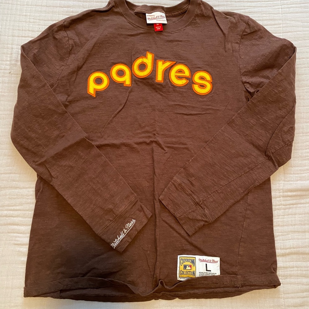 Brown Padres Long Sleeve Shirt